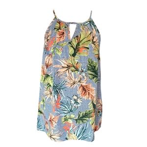 NWOT Papermoon Size M Floral Print tie back tank